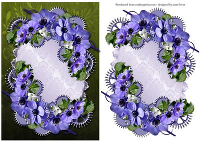 Feminine Steampunk Lilac Flowers & Cogs