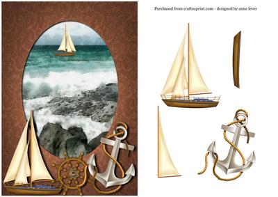 Sailing on Stormy Seas + Decoupage