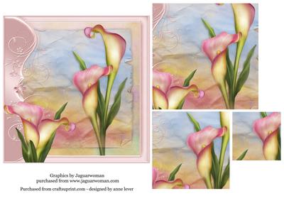 Gorgeous Calla Lilies Square Pyramid