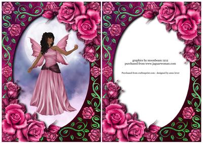 Gorgeous Pink Roses Fairy & Extra Frame