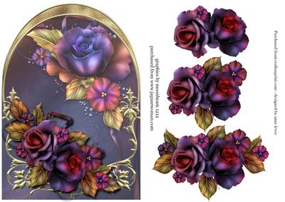 November Nyx Roses Arched Topper + Decoupage