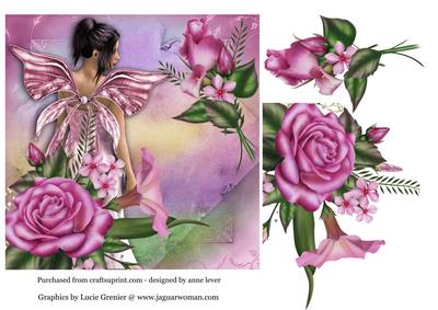 Pink Delight Roses & Fairy