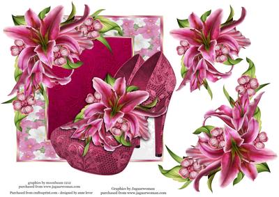 Stargazer Lilies & Diva Shoes Over the Edge