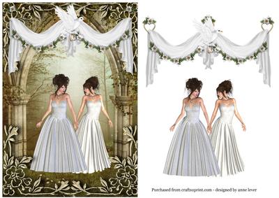 Wedding in the Wooded Glen - Two Brides