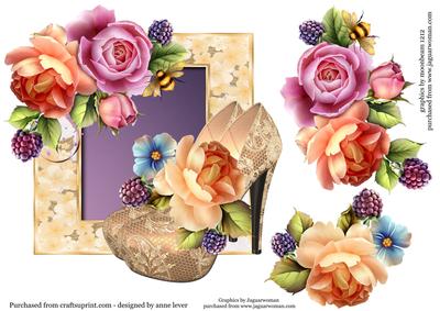 English Roses & Diva Shoes Over the Edge Topper