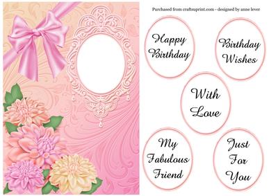 Pink & Peach Floral Birthday + Greetings
