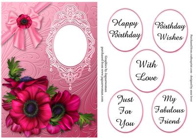 Anemones & Bow Birthday - Quick Card