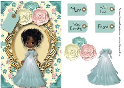 Shabby Chic Dark Skinned Beauty
