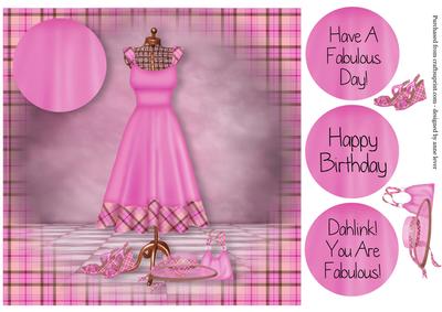 Fabulous Pink Dress & Accessories