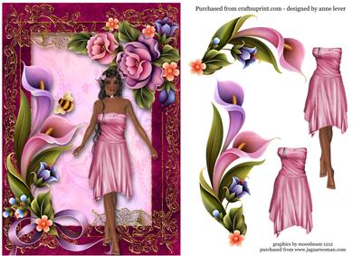 Tropical Enchanted Elf + Decoupage