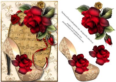Drama Roses, Lace Shoe & Sheet Music