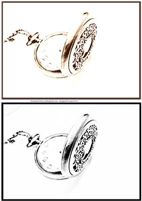 2 x Faded Fob Watch Backgrounds