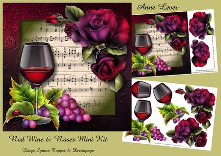 Red Wine & Blended Roses Mini Kit