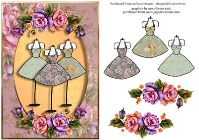 Chic Boutique Dress Trio + Decoupage