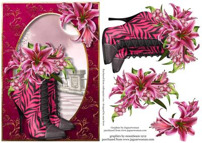 Pink Boots & Pink Lilies