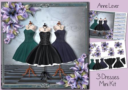 3 Dresses & Purple Lilies Mini Kit