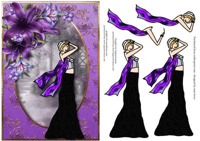 Summer Festival Chic + Lilies & Purple Scarf