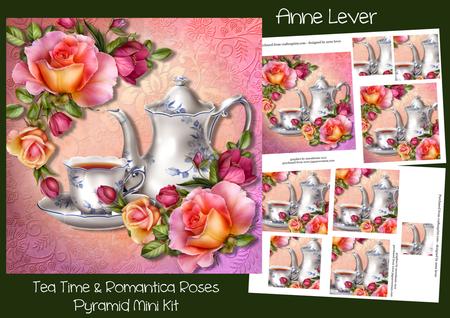 Tea Time with Romantica Roses Pyramid Mini Kit
