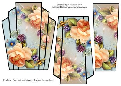 Art Deco Stacker Topper - Peach Rose