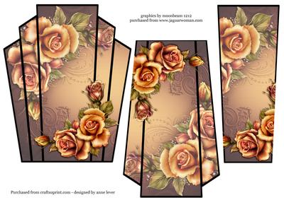 Art Deco Stacker Topper - Autumn Roses