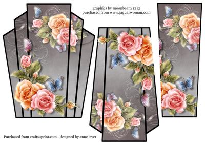 Art Deco Stacker Topper - Rosy Glow Roses