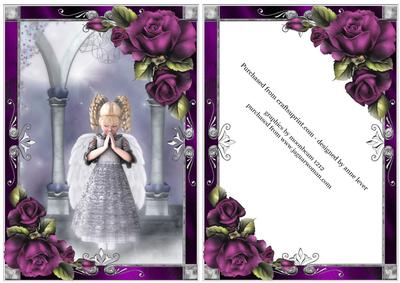 Little Praying Angel & Roses