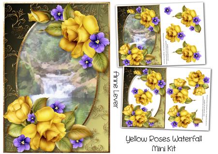 Yellow Roses & Waterfall Mini Kit