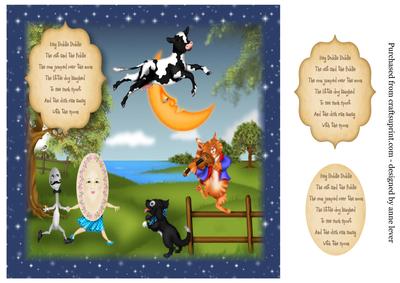 Hey Diddle Diddle - Nursery Rhyme Quick Card