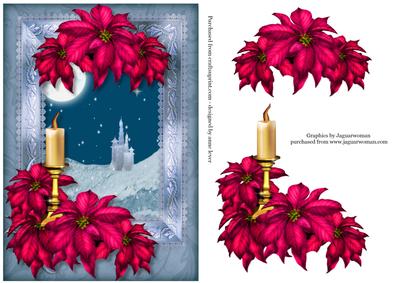 Fairytale Castle Christmas & Pink Poinsettias