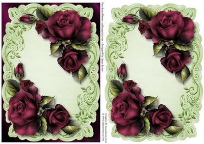 Gorgeous Dusky Purple Roses Topper & Plaque