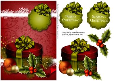 Cranberry & Moss Christmas Gift Box