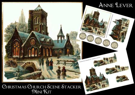 Christmas Church, Scene Stacker - Mini Kit