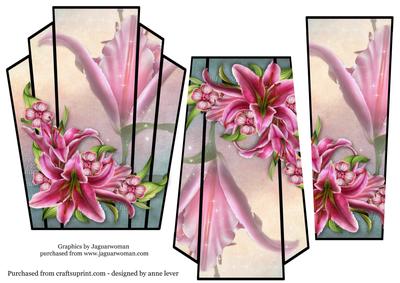 Art Deco Stacker Topper - Stargazer Lilies