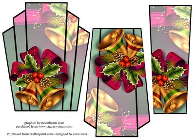Art Deco Christmas Stacker Topper - Bells