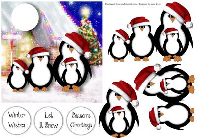 The Penguin Family's Christmas Home