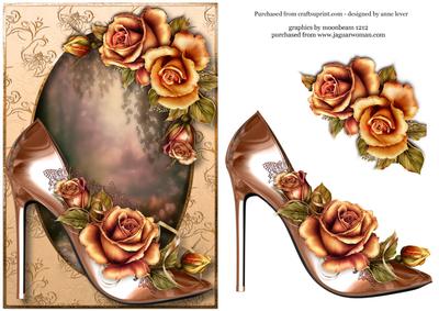 Copper Stiletto & Autumn Roses