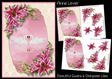 Beautiful Swans & Stargazer Lilies Mini Kit