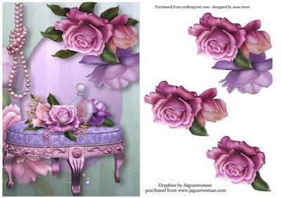 Beautiful Belle Epoque Roses + Decoupage