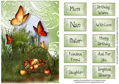 Autumn Butterflies Apple Harvest