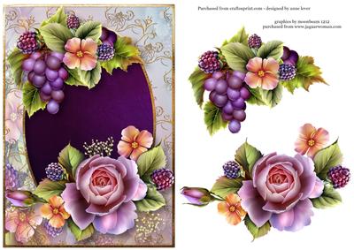 Roses, Blackberries & Grapes