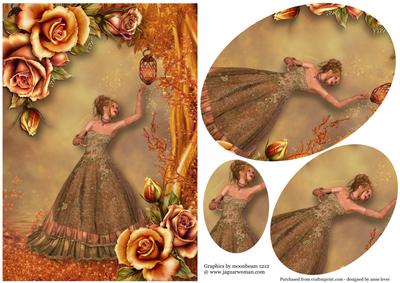 The Autumn Princess & Roses Pyramid