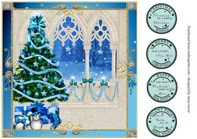 Christmas Arches & Tree in Blue