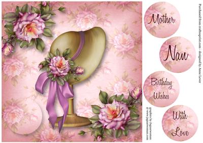 Vintage Roses & Rose Bonnet