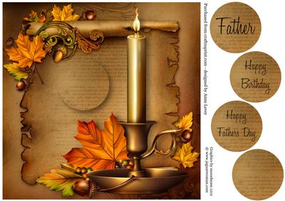 Reading a Scroll by Candle Light - Male