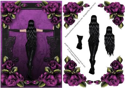 Stunning Purple & Black Gothic