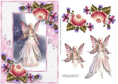 Beautiful Pink Moonlit Fairy