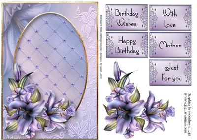 Beautiful Wynter Lilies, Frame & Flowers