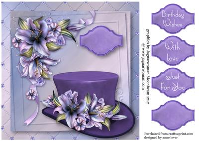 Wynter Lilies Floral Hat Quick Topper