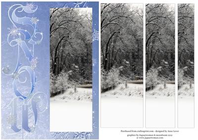 Gorgeous 'snow' Fancy Word Scene Stacker