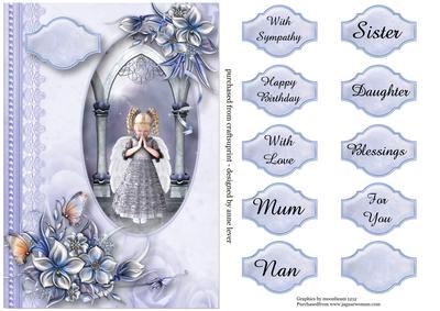 Praying Angel Child Quick Topper